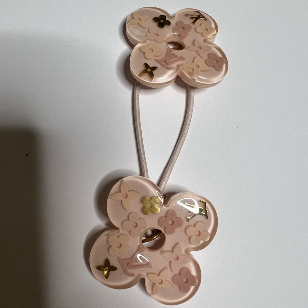 Louis Vuitton pink hair tie